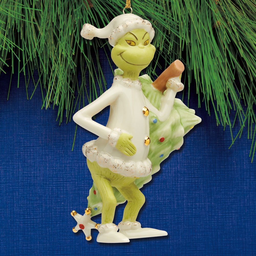 Sterling Collectables Lenox Grinch Stealing Tree Porcelain Ornament