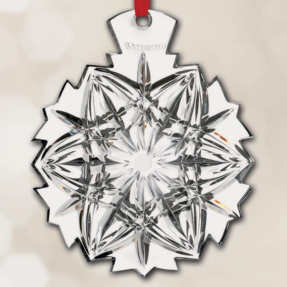 Waterford Crystal Snowflake Ornament Sterling Collectables