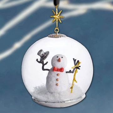 Michael Aram Snowman Snow Globe Ornament image