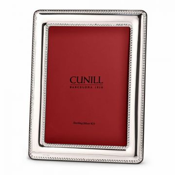 Cunill 'Pearls' Beaded 8" x 10" Sterling Photo Frame