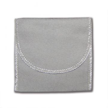 3 x 3 Gray Flannel Bag with Flap image