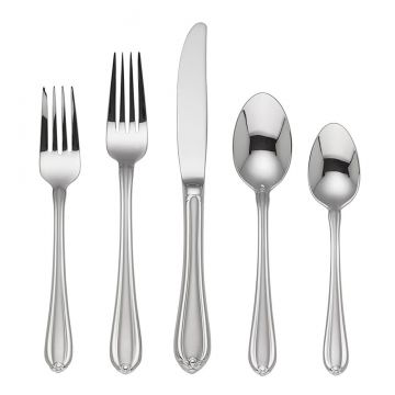 Gorham Melon Bud Frosted 45 Piece Stainless Steel Flatware Set image
