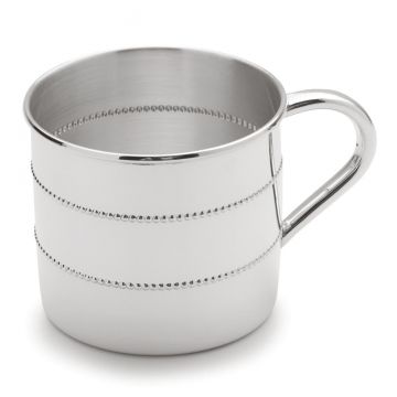 Gorham Beaded Baby Cup Sterling