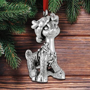 Horsefeathers Sterling Dasher Buck Sterling Ornament