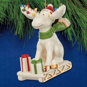 2023 Lenox Marcel the Moose Porcelain Ornament