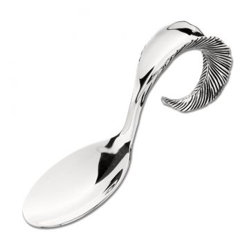 Grainger McKoy Mallard Feather Sterling Baby Spoon image