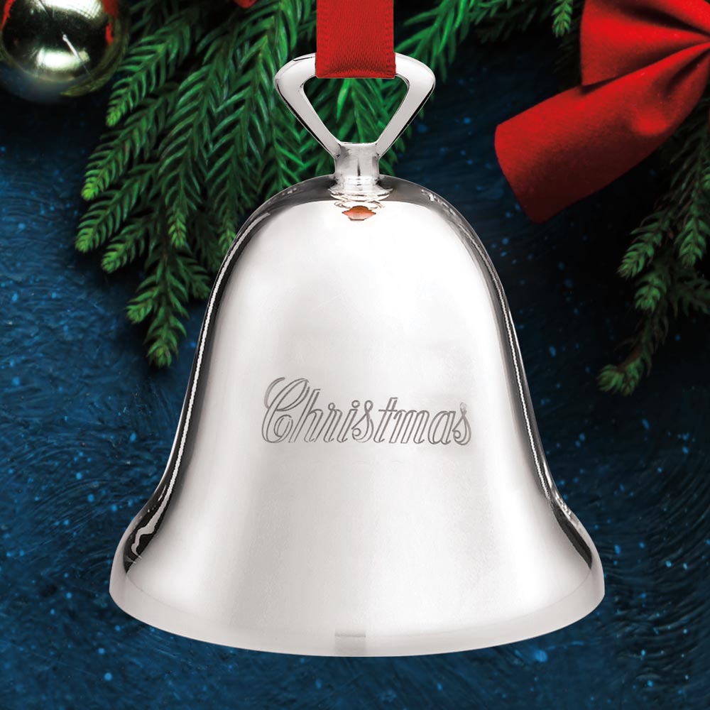 Sterling Collectables Reed & Barton Christmas Silverplate Bell Ornament