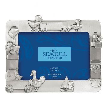 Seagull Pewter Birth Record Frame image