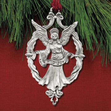 Seagull Pewter Love & Joy Angel Ornament