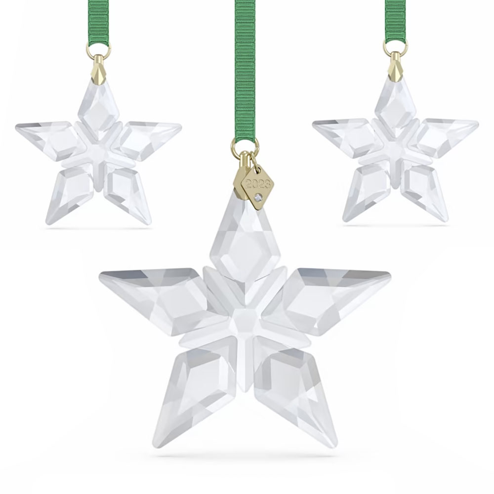 Festive 3 popular star set Swarovski ornament