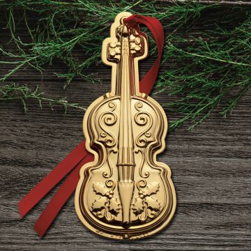 2023 Wallace Violin 2nd Edition Goldplate Ornament image