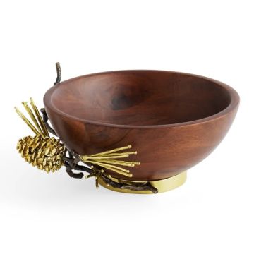 Michael Aram Pine Cone Wood Small Bowl image