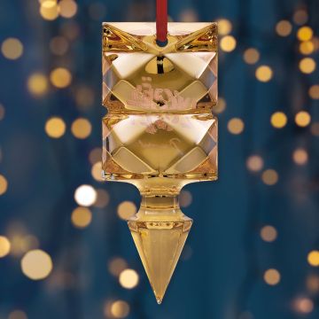 2024 Baccarat Annual Gold Noel Louxor Crystal Ornament