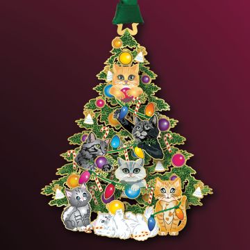 2025 Beacon Design Cat Christmas Tree Ornament image