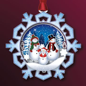 2025 Beacon Design Snowman Family Ornament image