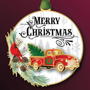 2025 Beacon Design Merry Christmas Ornament image