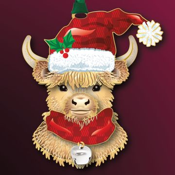 2025 Beacon Design Highland Cow Ornament image