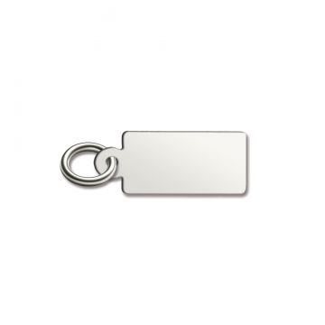 Small Rectangular Engravable Sterling Tag image