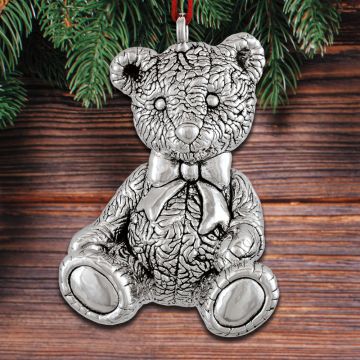 2025 Horsefeathers Teddy Bear Sterling Ornament image