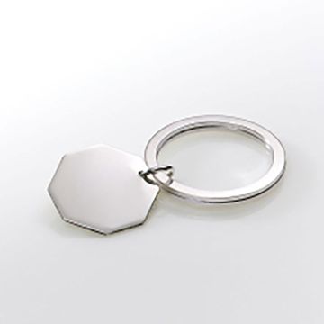 JT Inman Sterling Split Ring with Octagon Tag image