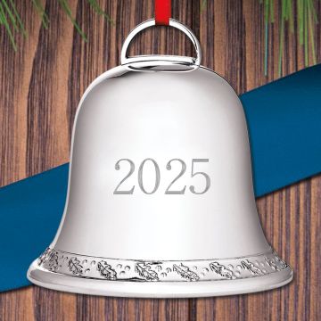 2025 JT Inman Holly Bell Sterling Ornament image