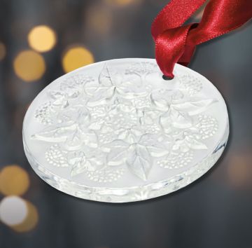 2024 Lalique Lierre Annual Clear Crystal Ornament image