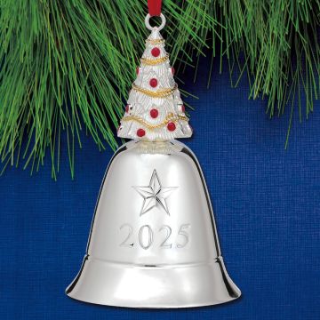 2025 Lenox Annual Music Bell Silverplate Ornament image