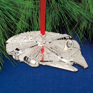 2025 Lenox Star Wars Millennium Falcon Silverplate Ornament image