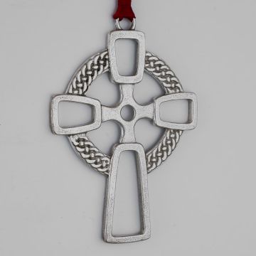 2001 Lunt  Celtic Cross Sterling Ornament image