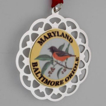 Lunt Maryland State Bird Sterling Ornament image