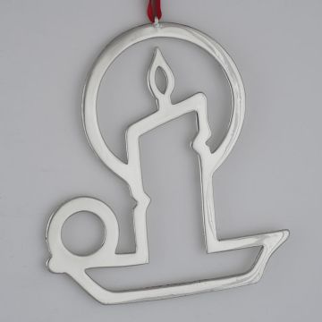 Paul March Candle Sterling Ornament image