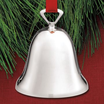 Reed & Barton Plain Silverplate Bell Ornament image