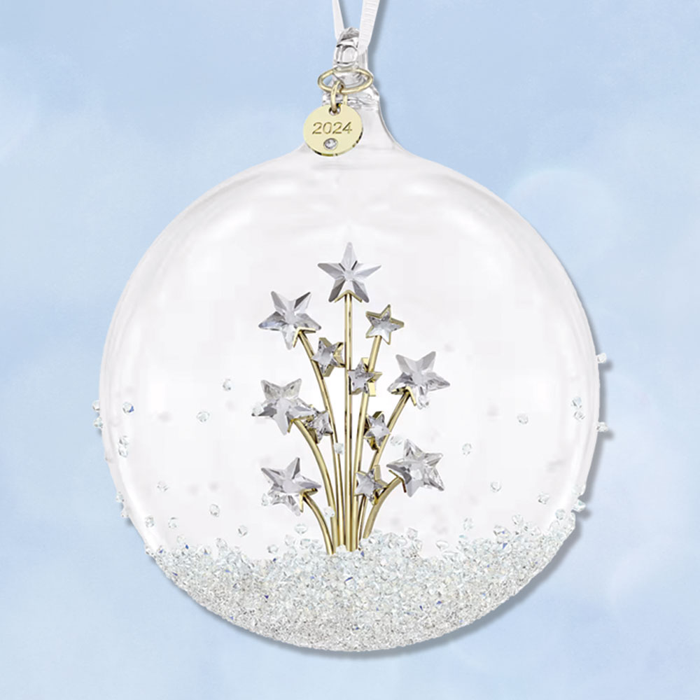 Swarovski Crystal Small Christmas popular Ball Ornament-Displayed in box for one season