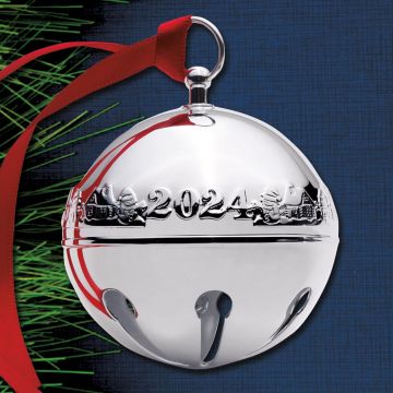 2024 Wallace Sleigh Bell 54th Edition Silverplate Ornament image