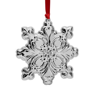 2025 Wallace Snowflake 28th Edition Sterling Ornament image