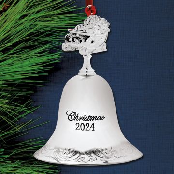 2024 Wallace Grande Baroque Bell 30th Edition Silverplate Ornament image