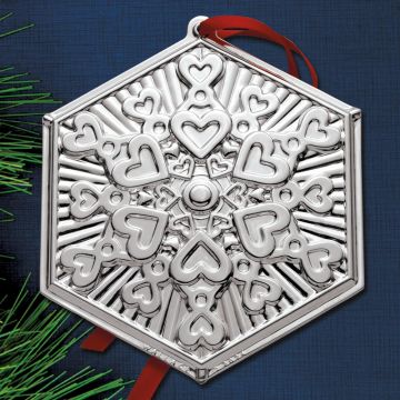 2024 Wallace Snowflake 4th Edition Silverplate Ornament image