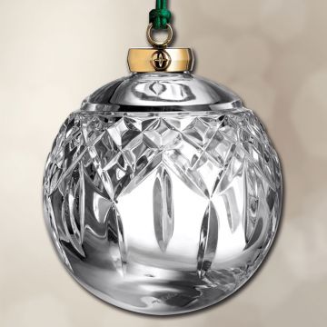 2024 Waterford Lismore Clear Bauble Crystal Ornament image