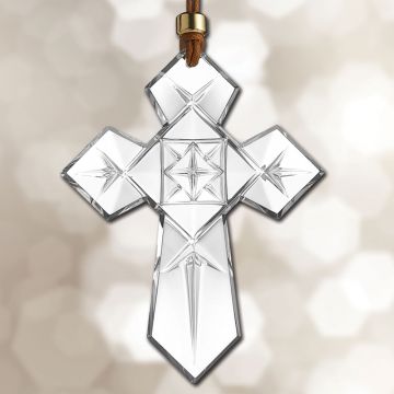 2024 Waterford Cross Annual Crystal Ornament image