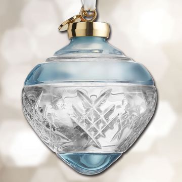 2024 Waterford Winter Wonders Holly Color Bauble Crystal Ornament image