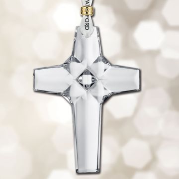 2025 Waterford Cross Annual Crystal Ornament image