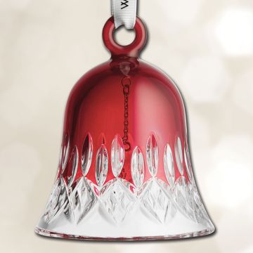 2025 Waterford Lismore Red Bell Crystal Ornament image