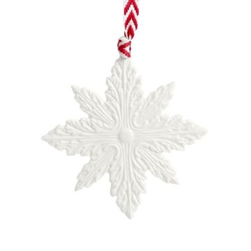 Wedgwood Christmas Snowflake Porcelain Ornament image