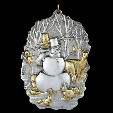 1997 Buccellati Snowman Sterling Ornament image