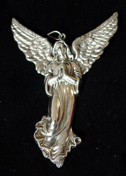 Sterling Collectables: Cazenovia Small Angel Sterling Ornament