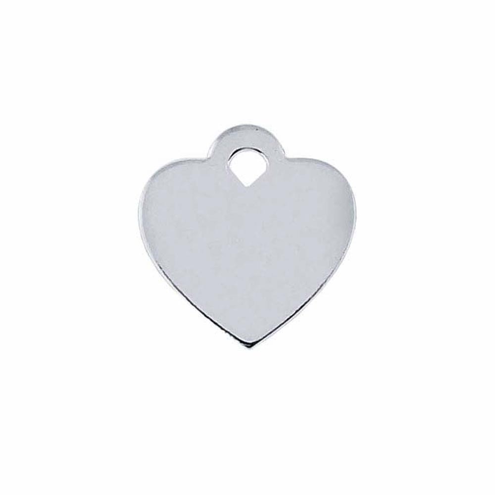 Sterling Collectables: Heart Shaped Engravable Sterling Tag