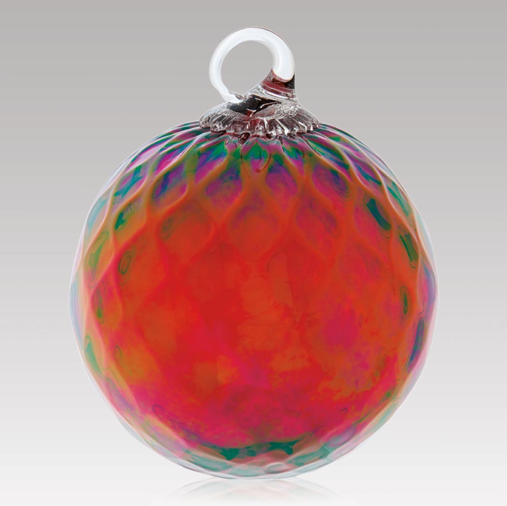 Sterling Collectables: Glass Eye July Ruby Red Ornament