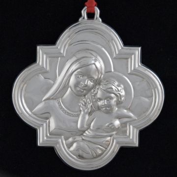 Gorham 1992 Archive Madonna & Child Sterling Ornament image