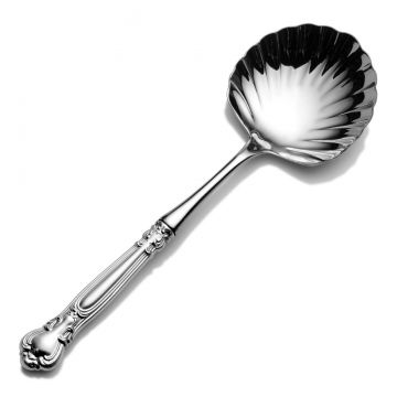 Gorham Chantilly Shell Serving Spoon Sterling Silver image