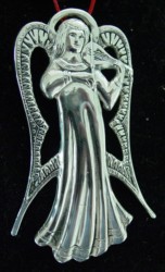 USHS Christmas Angel Sterling Ornament image